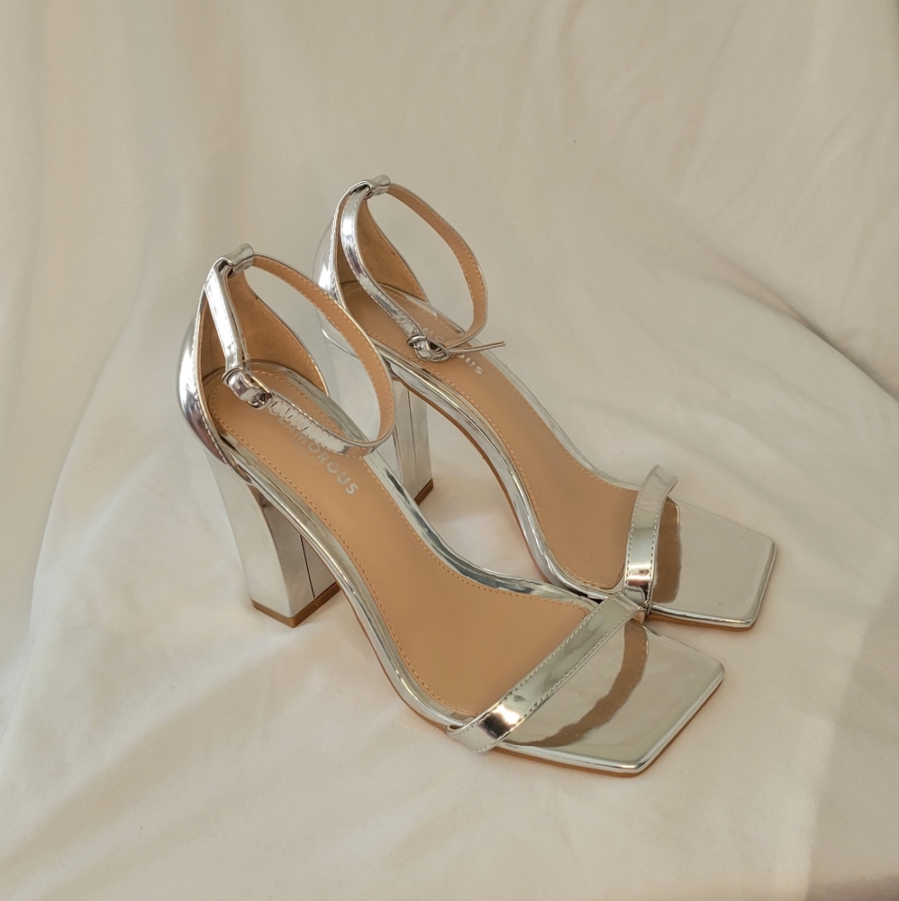 Silver Shiny Shoes